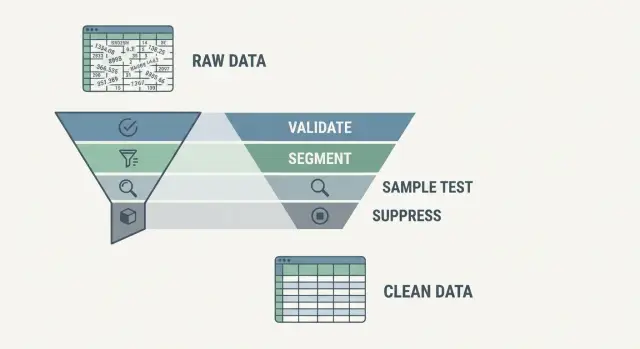 Clean an Imported Email List Safely With a Staged Method